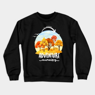 Adventure is my therapy Adventure Explore the world travel lover summer spring Crewneck Sweatshirt